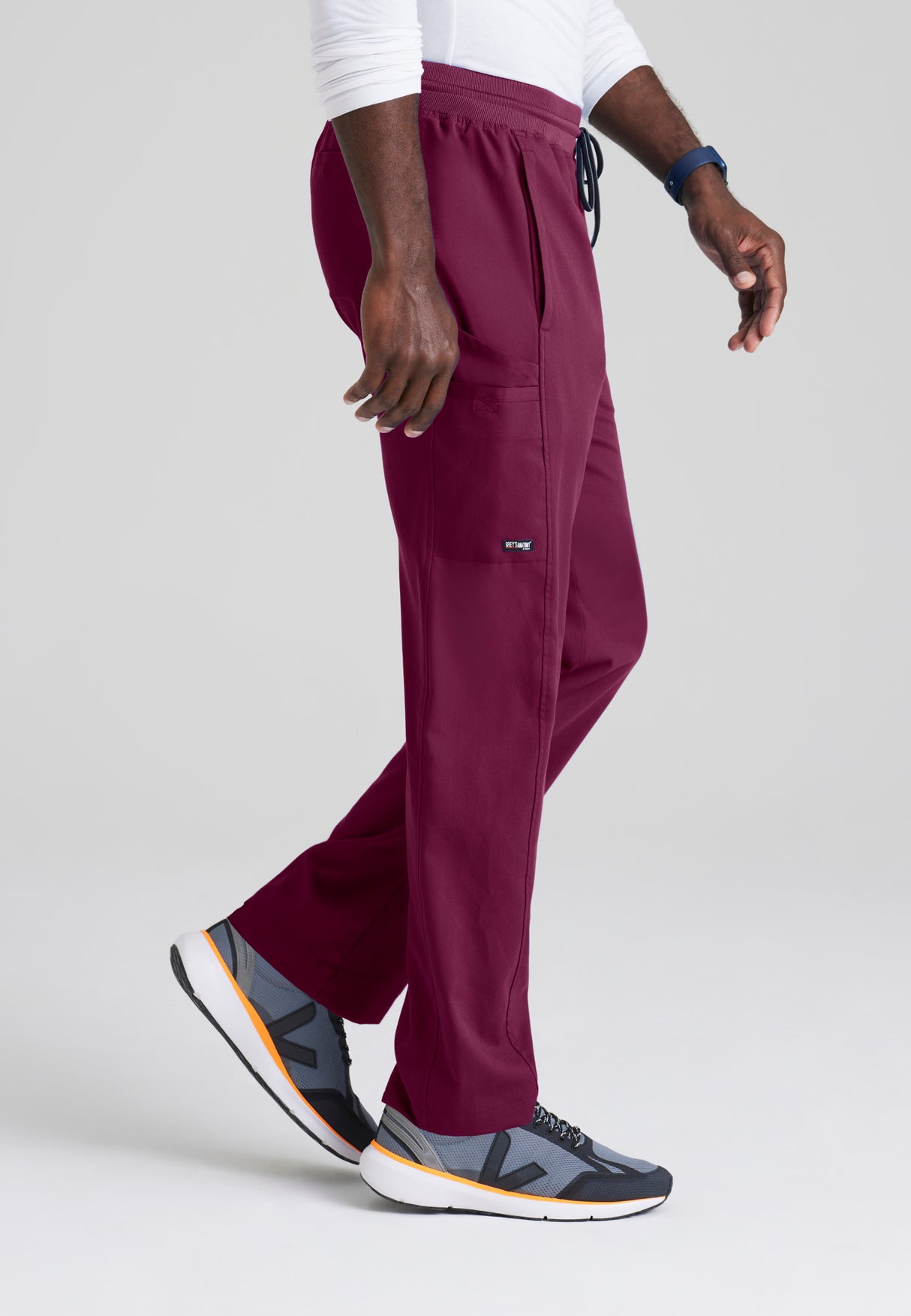 Grey's Anatomy™ Spandex Stretch Men's Hudson 6-Pocket Zip-Fly Straight-Leg Pant
