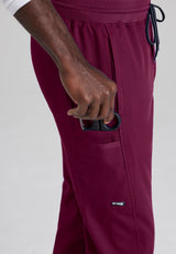 Grey's Anatomy™ Spandex Stretch Men's Hudson 6-Pocket Zip-Fly Straight-Leg Pant