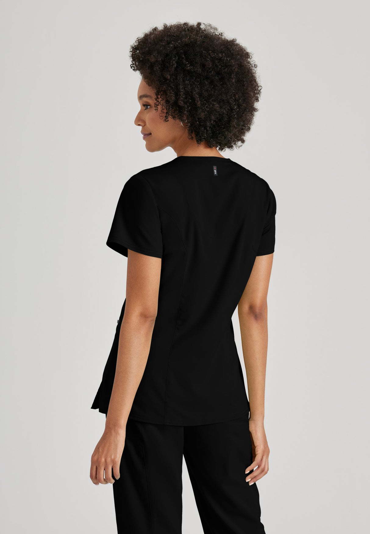 Grey's Anatomy™ Spandex Stretch Women's Kim 3-Pocket Crossover V-Neck Scrub Top