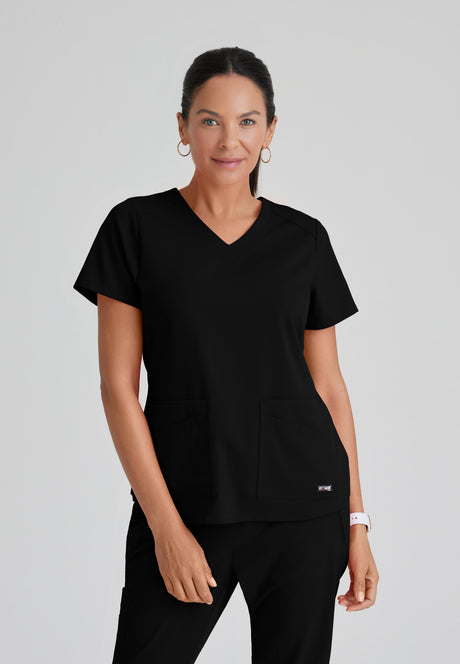 Grey's Anatomy™ Spandex Stretch Women's Emma 4-Pocket V-Neck Scrub Top