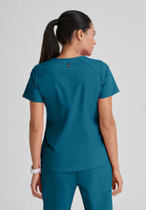 Grey's Anatomy™ Spandex Stretch Women's Emma 4-Pocket V-Neck Scrub Top