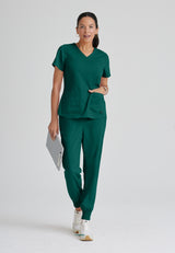 Grey's Anatomy™ Spandex Stretch Women's Emma 4-Pocket V-Neck Scrub Top