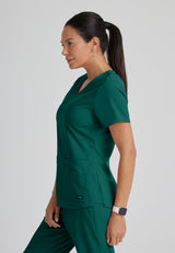 Grey's Anatomy™ Spandex Stretch Women's Emma 4-Pocket V-Neck Scrub Top