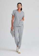 Grey's Anatomy™ Spandex Stretch Women's Emma 4-Pocket V-Neck Scrub Top