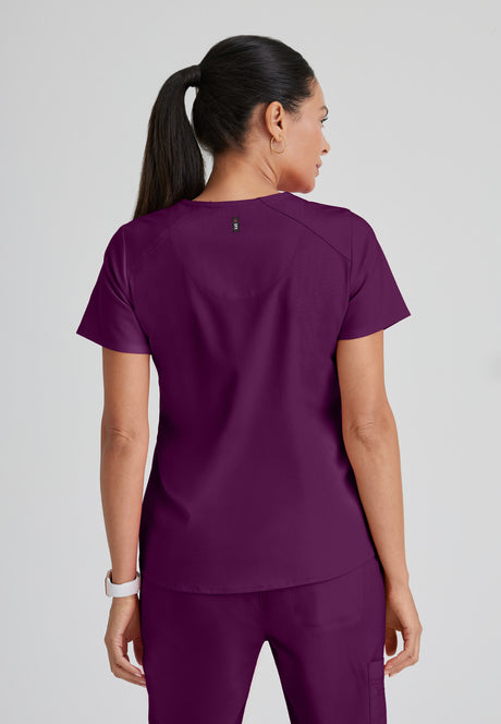 Grey's Anatomy™ Spandex Stretch Women's Emma 4-Pocket V-Neck Scrub Top