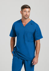 Grey's Anatomy™ Spandex Stretch Men's Murphy 2-Pocket V-Neck Scrub Top