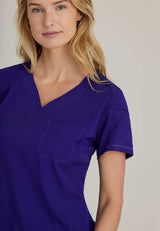 Grey's Anatomy™ Spandex Stretch Women's Capri 2-Pocket Hourglass V-Neck Scrub Top