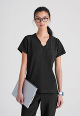 Grey's Anatomy™ Evolve Women's Sway 1-Pocket Banded V-Neck CiCLO® Scrub Top