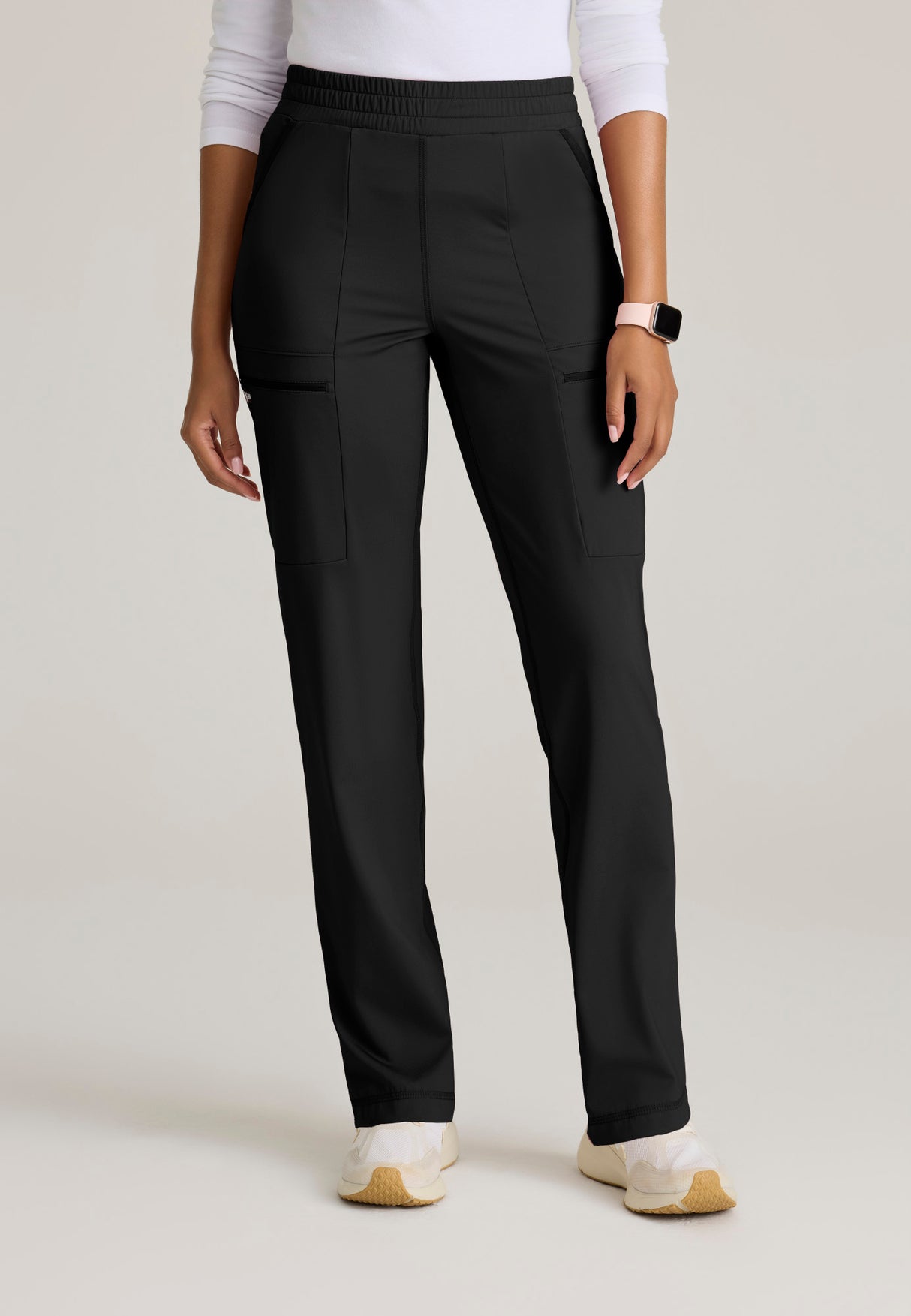 Grey's Anatomy Knit Stretch Momentum Women's 6-Pocket Straight Leg Pant