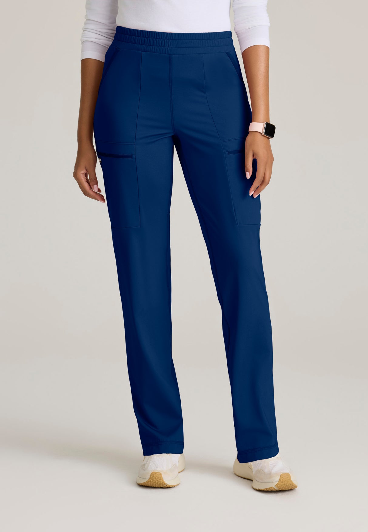 Grey's Anatomy Knit Stretch Momentum Women's 6-Pocket Straight Leg Pant