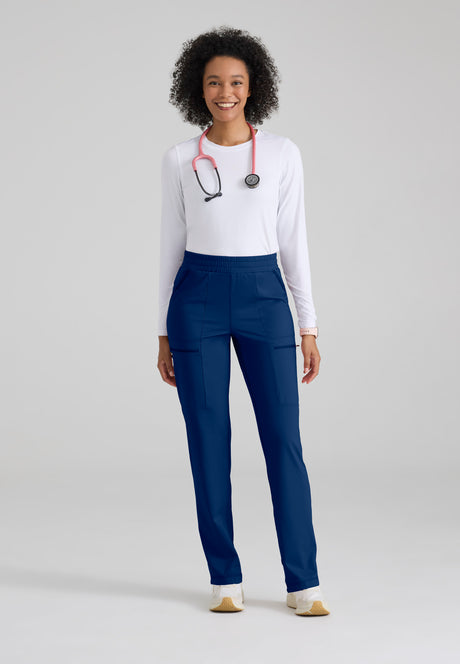 Grey's Anatomy™ Knit Stretch Women's High-Rise Flat Front Momentum Pant