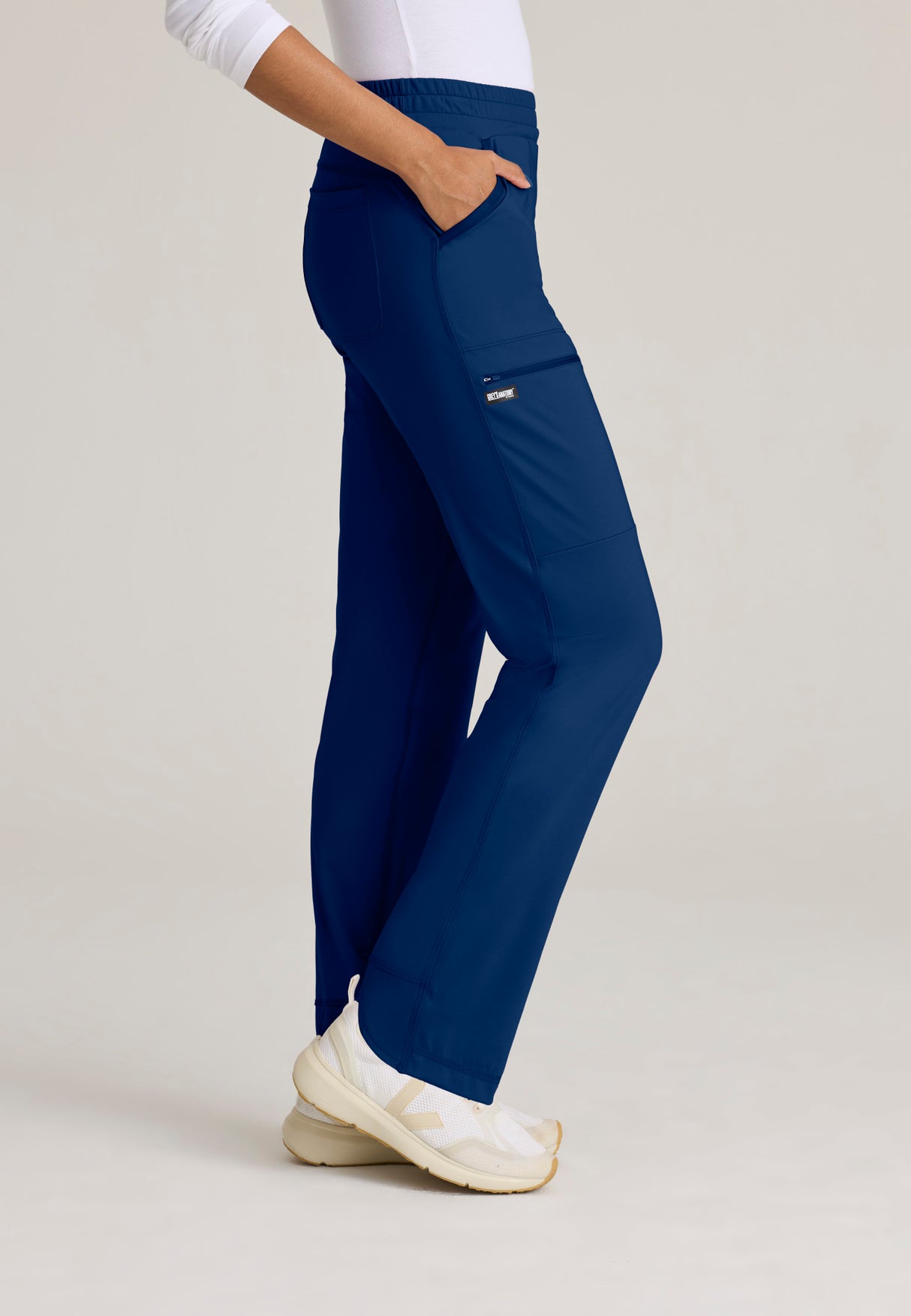 Grey's Anatomy Knit Stretch Momentum Women's 6-Pocket Straight Leg Pant