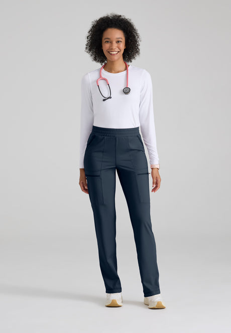 Grey's Anatomy™ Knit Stretch Women's High-Rise Flat Front Momentum Pant