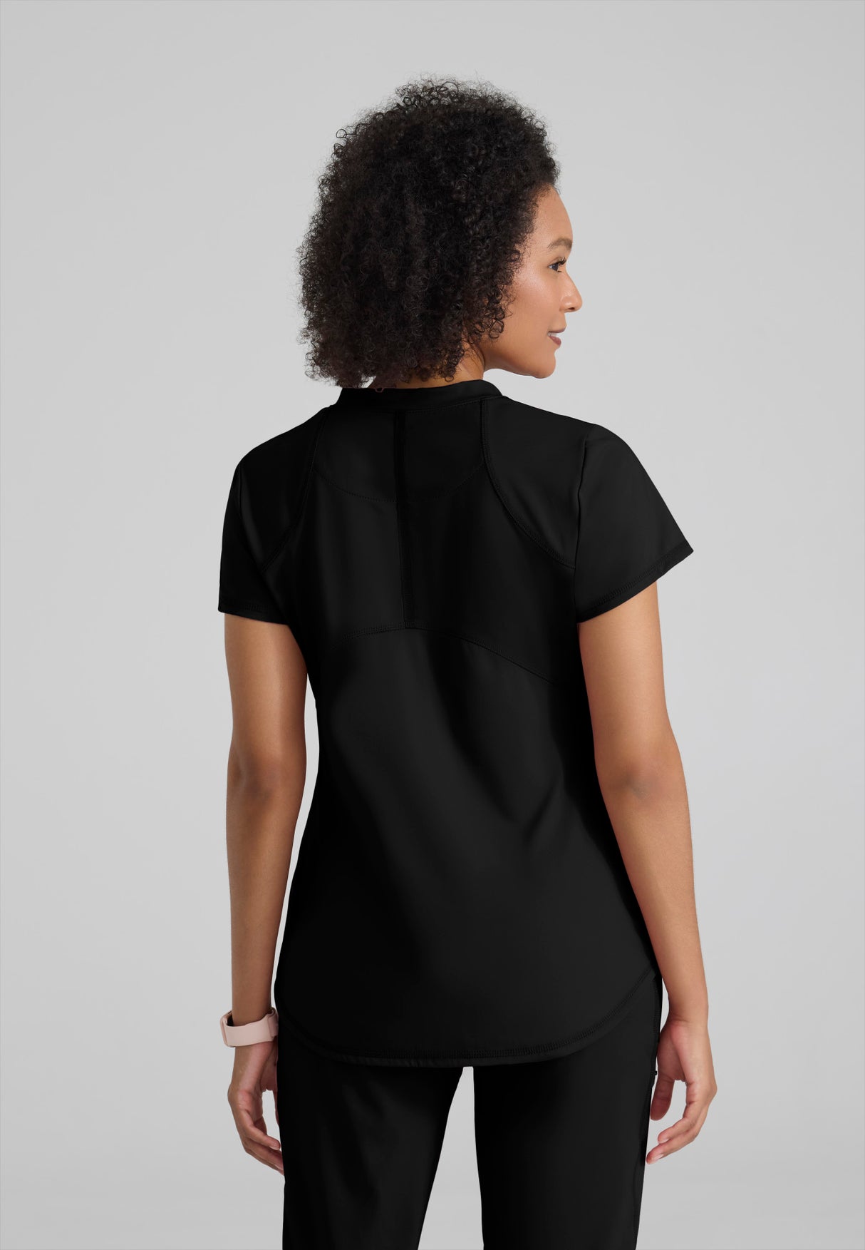 Grey's Anatomy Knit Stretch Women's Define  2-Pocket V-Neck Top