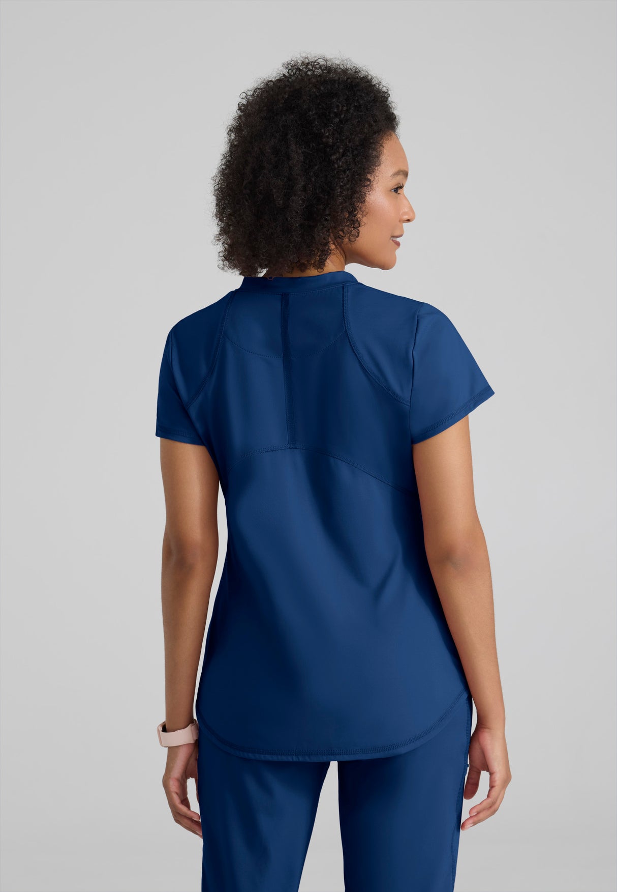 Grey's Anatomy Knit Stretch Women's Define  2-Pocket V-Neck Top