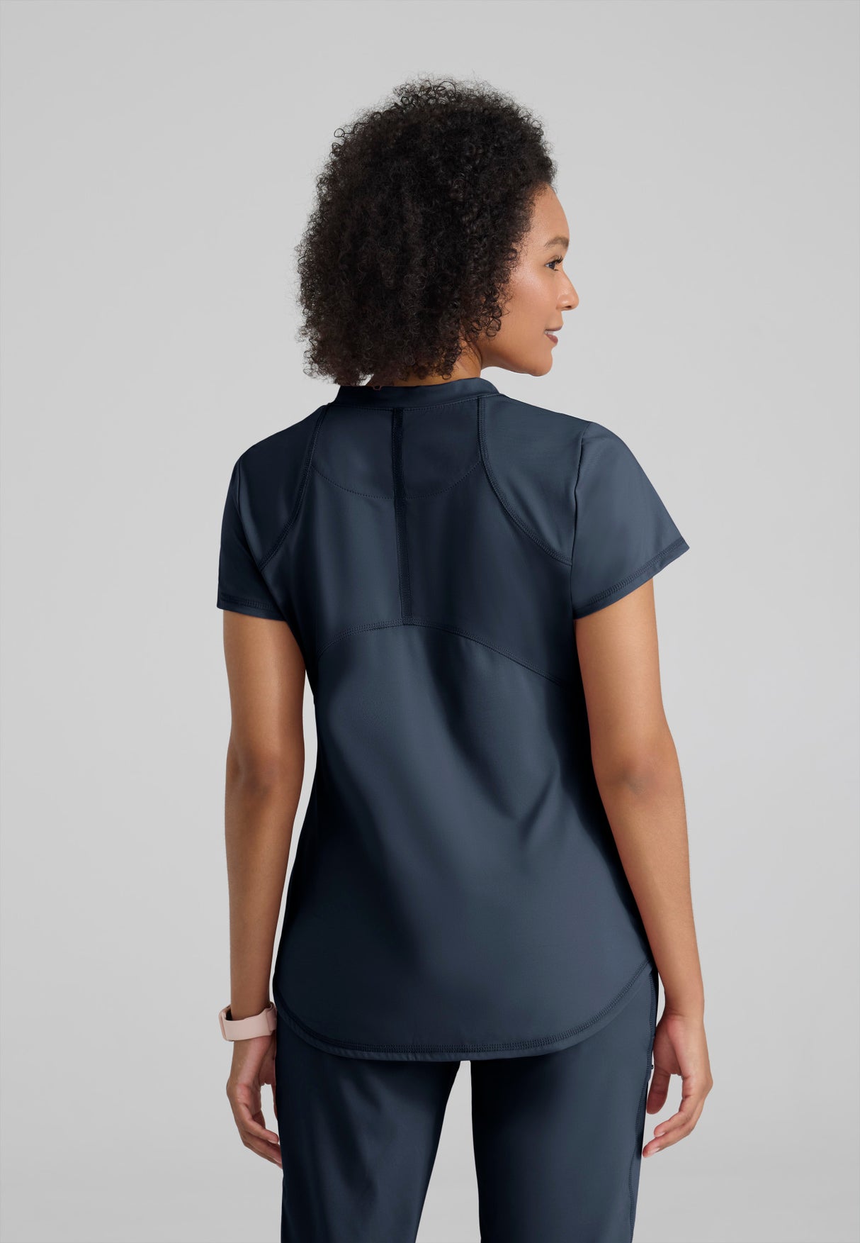 Grey's Anatomy Knit Stretch Women's Define  2-Pocket V-Neck Top