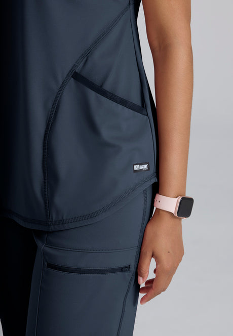 Grey's Anatomy™ Knit Stretch Women's Define 2-Pocket Knit Top