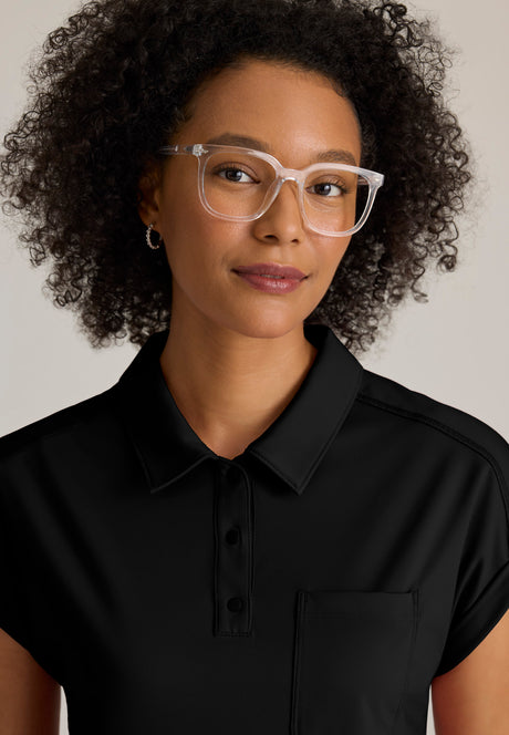 Grey's Anatomy™ Knit Stretch Women's Renew Collared Knit Top