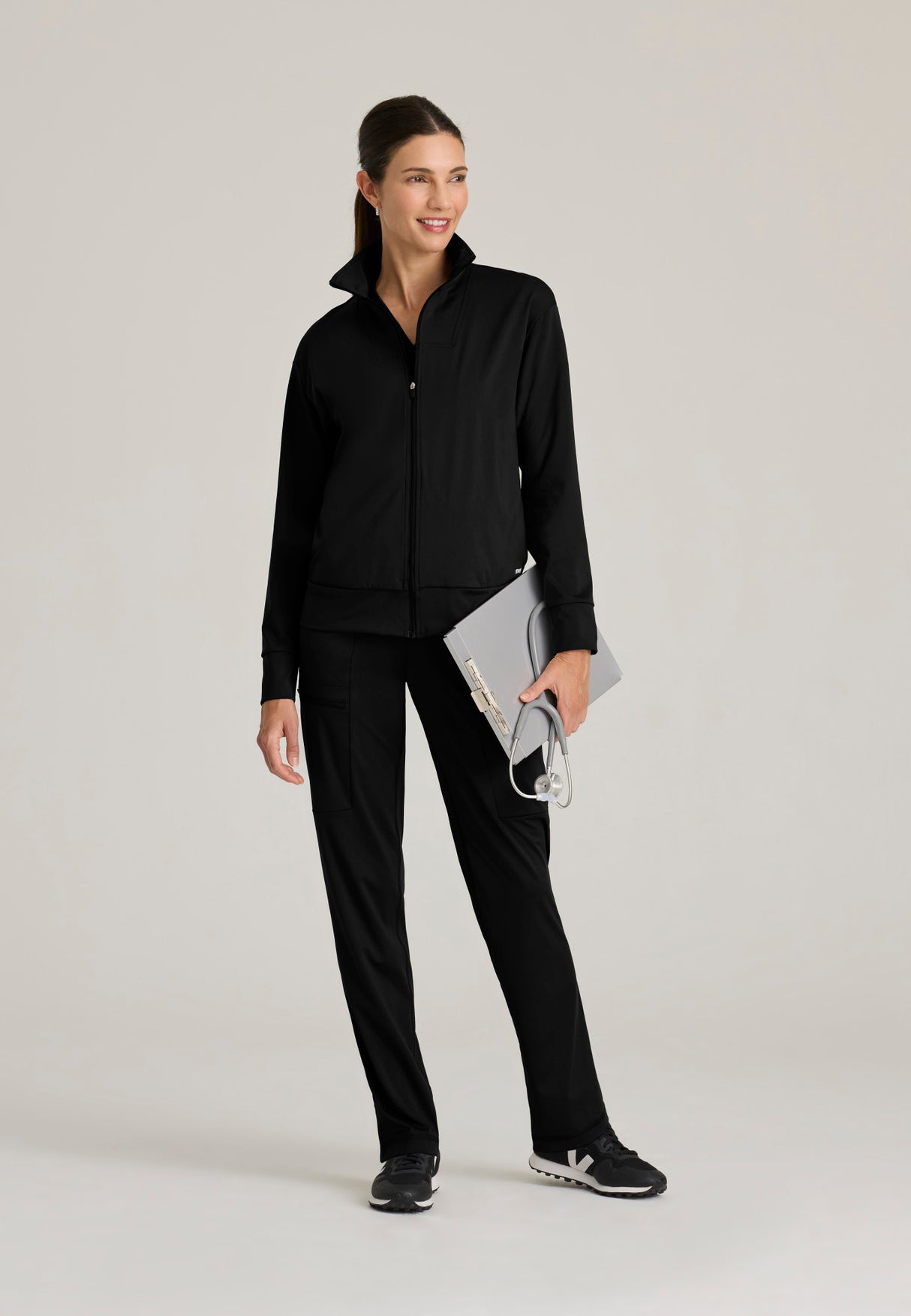 Grey's Anatomy™ Knit Stretch Women's Ease Warm-Up Jacket