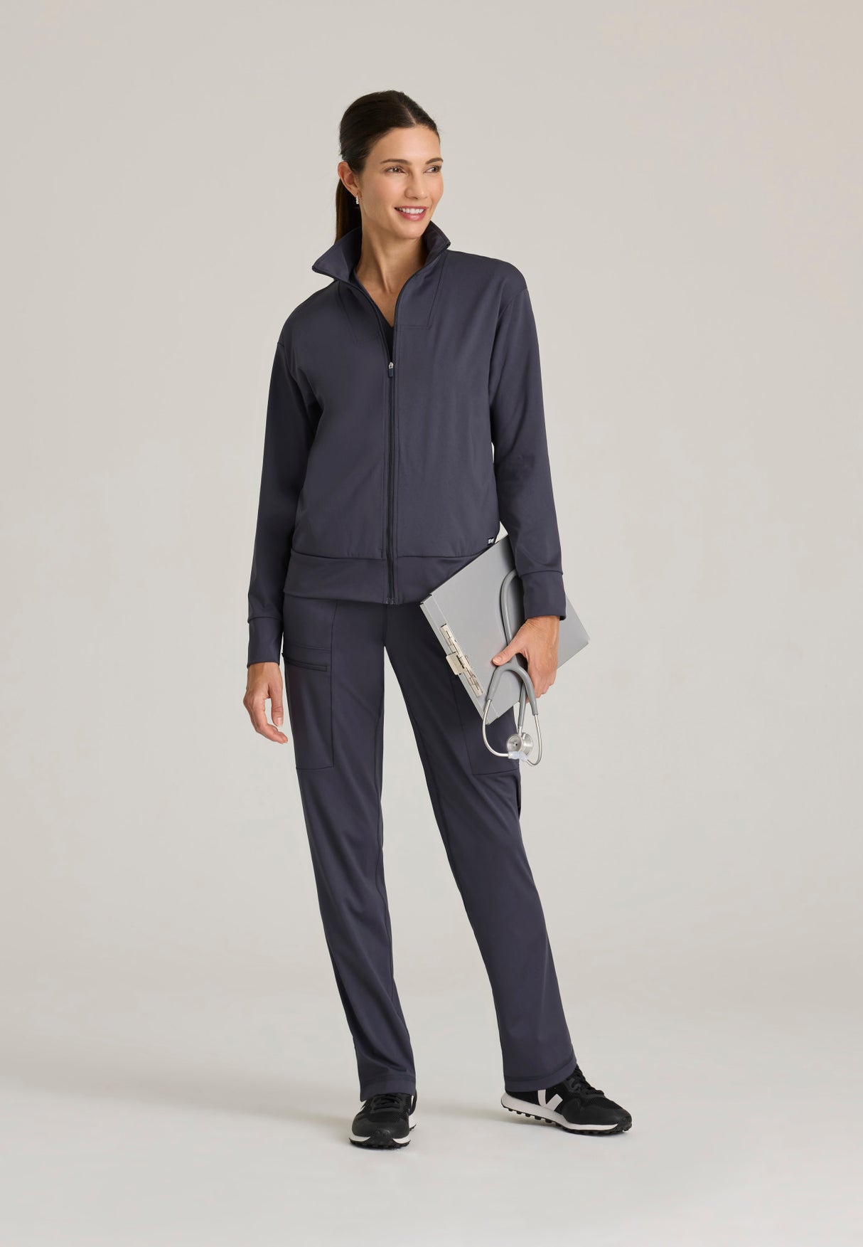 Grey's Anatomy™ Knit Stretch Women's Ease Warm-Up Jacket