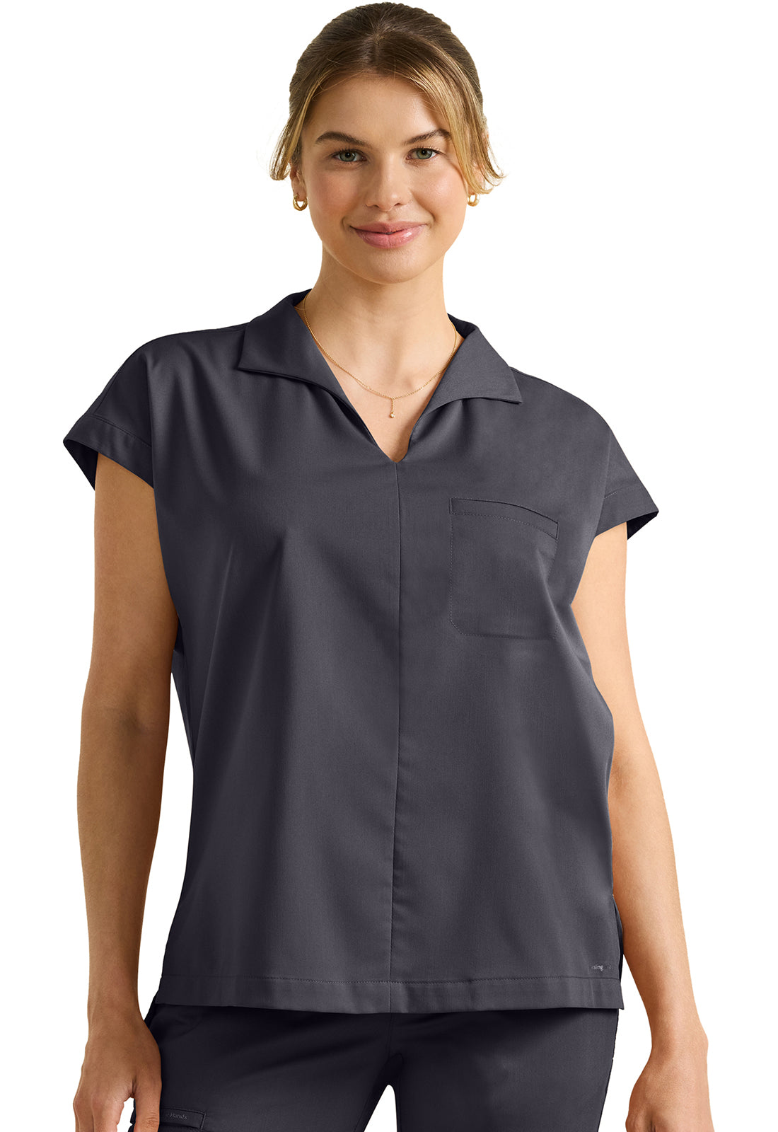 Healing Hands Purple Label Women's 1-Pocket Jazz Collared Tuckable Shirt