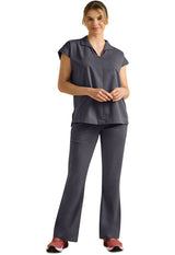 Healing Hands Purple Label Women's 1-Pocket Jazz Collared Tuckable Shirt