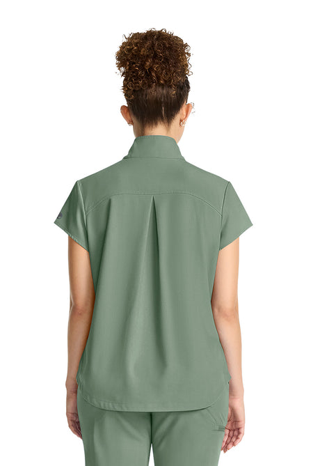 Healing Hands® Quest™ Women's Partial Zip Stand Collar Top