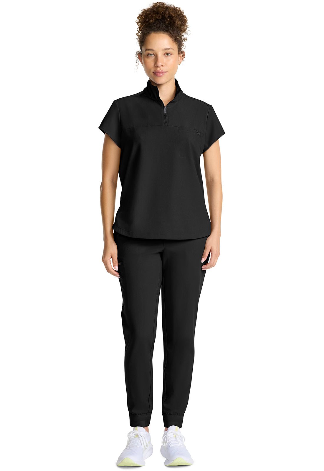 Healing Hands® Quest™ Women's Partial Zip Stand Collar Top