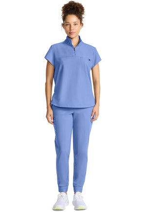 Healing Hands® Quest™ Women's Partial Zip Stand Collar Top