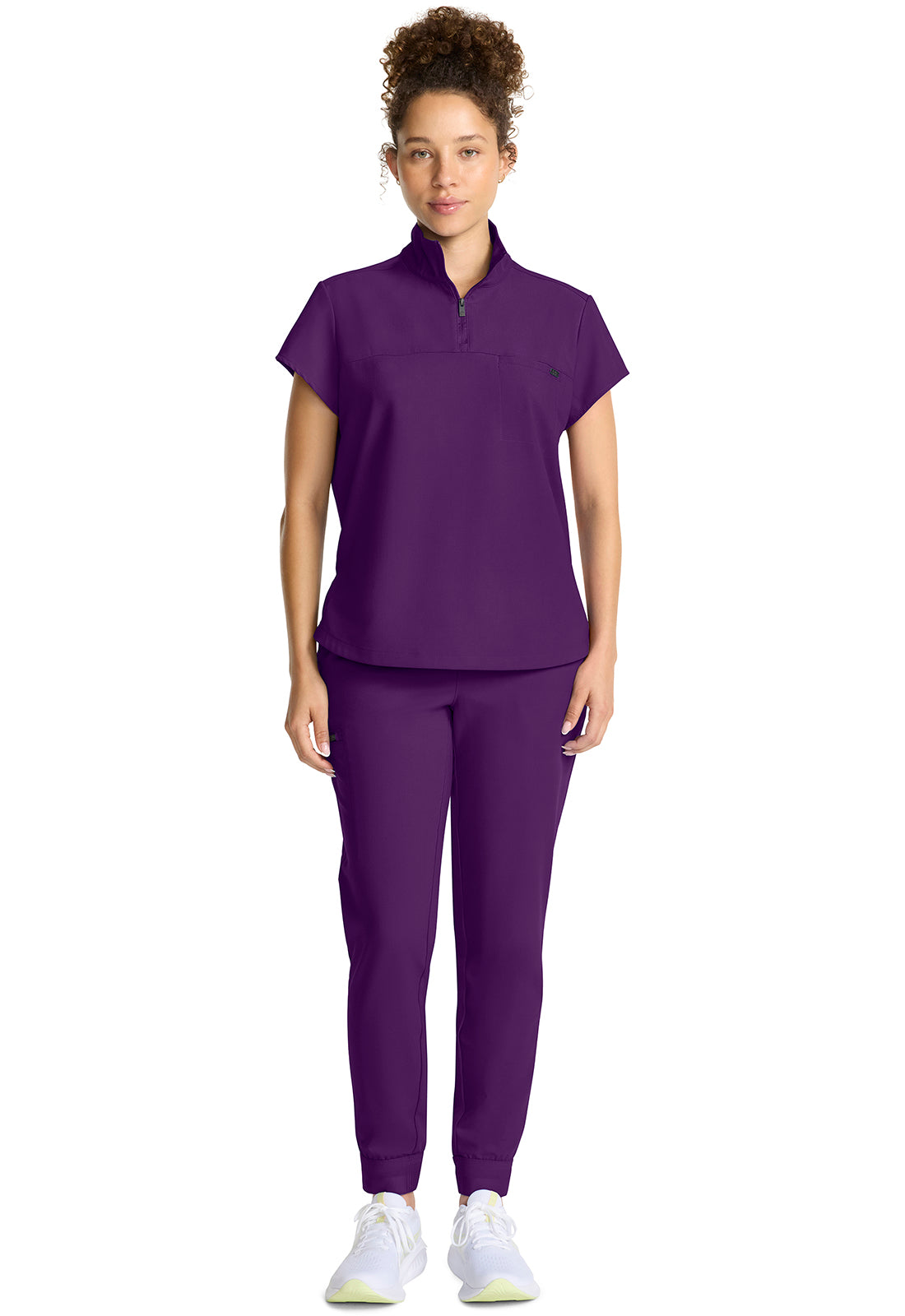 Healing Hands® Quest™ Women's Partial Zip Stand Collar Top