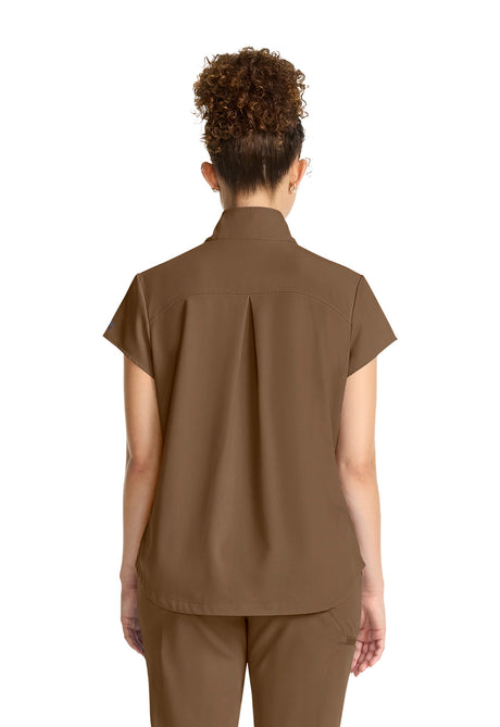Healing Hands® Quest™ Women's Partial Zip Stand Collar Top