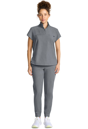 Healing Hands® Quest™ Women's Partial Zip Stand Collar Top