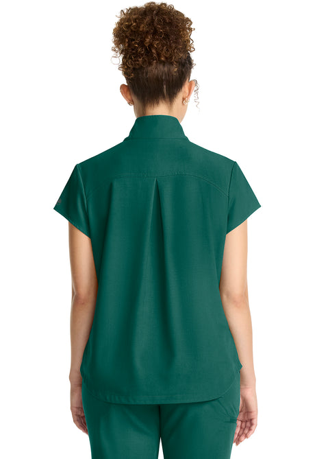 Healing Hands® Quest™ Women's Partial Zip Stand Collar Top