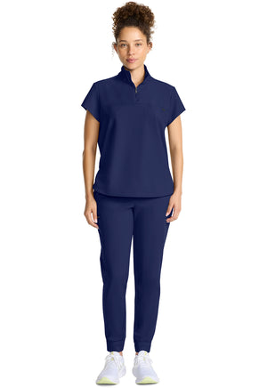 Healing Hands® Quest™ Women's Partial Zip Stand Collar Top
