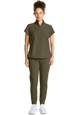 Healing Hands® Quest™ Women's Partial Zip Stand Collar Top