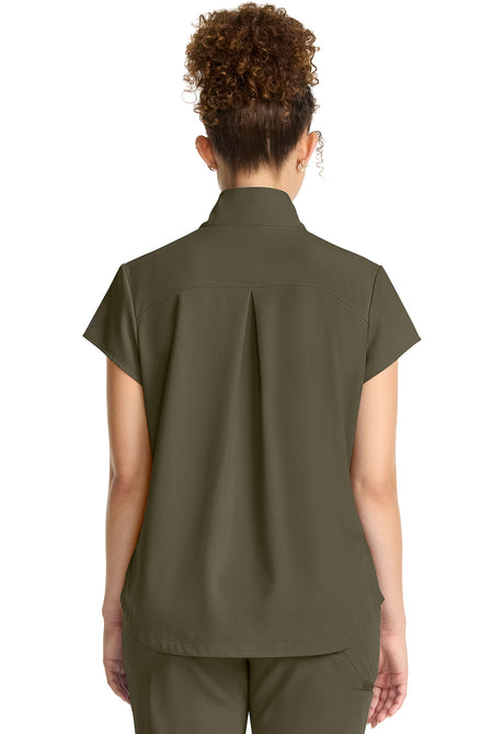 Healing Hands® Quest™ Women's Partial Zip Stand Collar Top