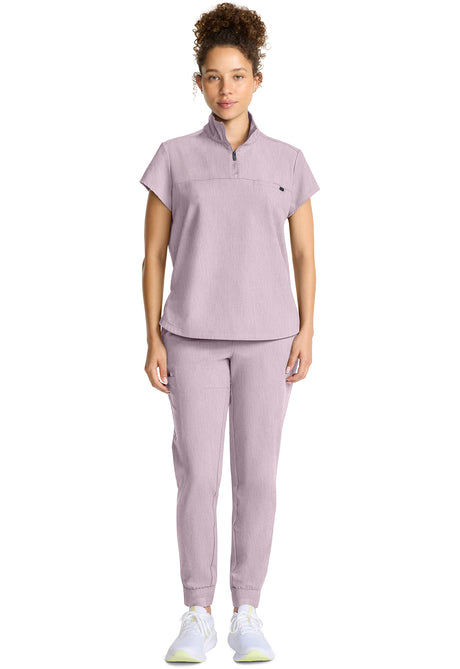 Healing Hands® Quest™ Women's Partial Zip Stand Collar Top