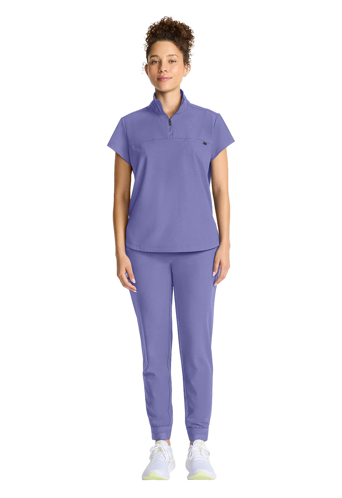 Healing Hands® Quest™ Women's Partial Zip Stand Collar Top