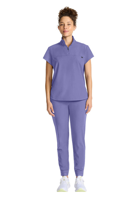 Healing Hands® Quest™ Women's Partial Zip Stand Collar Top