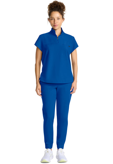 Healing Hands® Quest™ Women's Partial Zip Stand Collar Top