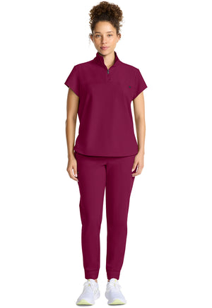 Healing Hands® Quest™ Women's Partial Zip Stand Collar Top