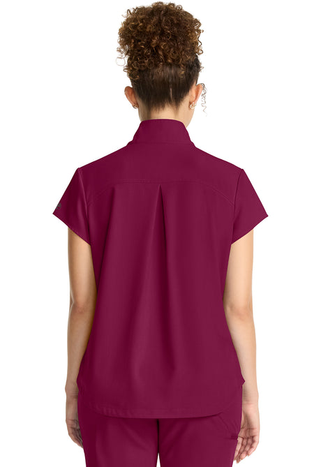 Healing Hands® Quest™ Women's Partial Zip Stand Collar Top