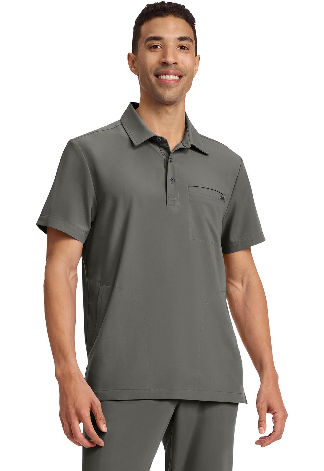 Healing Hands® Quest™ Men's 3-Pocket Polo Collar Top
