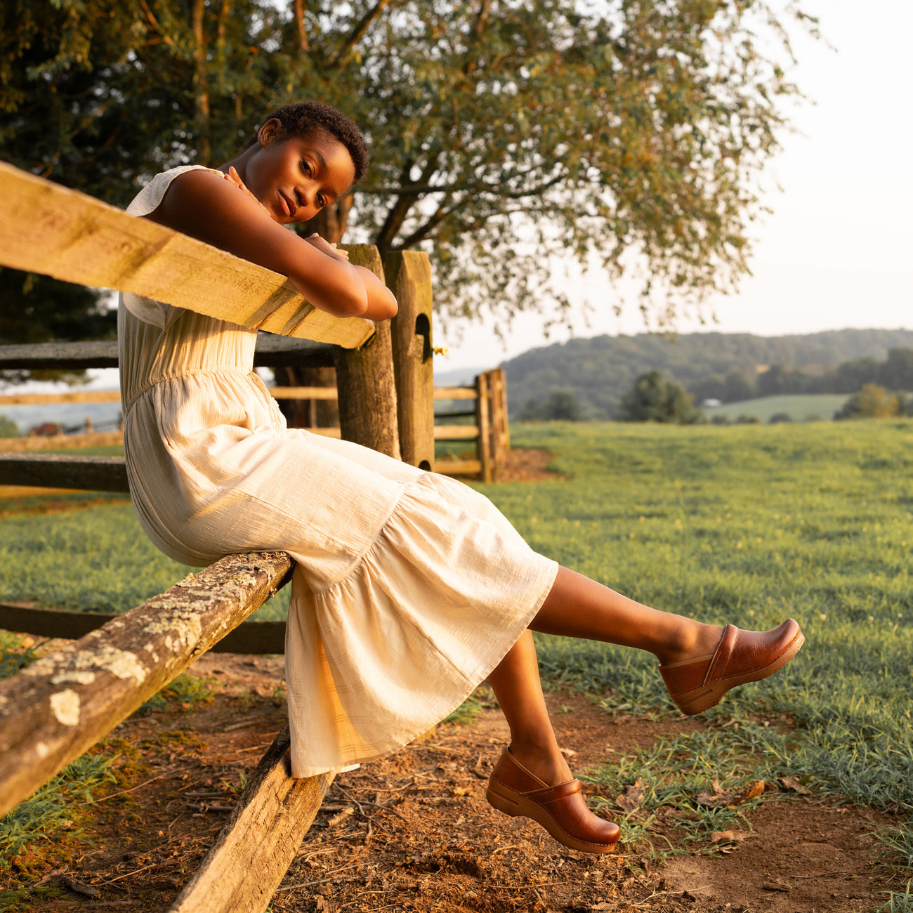 Dansko Professional Saddle Full Grain Clog