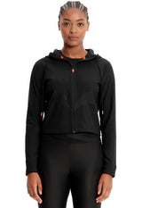 INFINITY KINETIC Women's Mesh Zip Front Crop Jacket