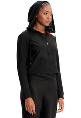 INFINITY KINETIC Women's Mesh Zip Front Crop Jacket