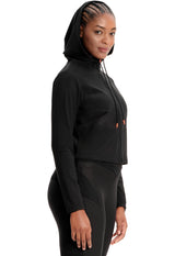 INFINITY KINETIC Women's Mesh Zip Front Crop Jacket