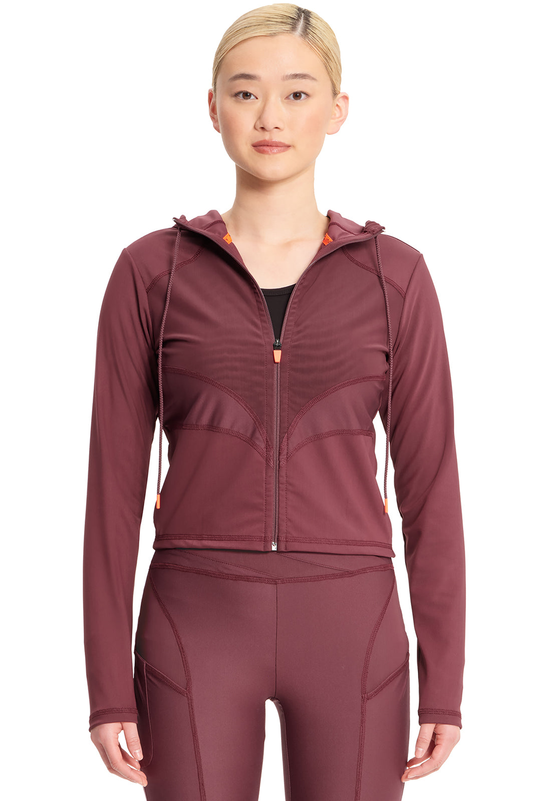 INFINITY KINETIC Women's Mesh Zip Front Crop Jacket