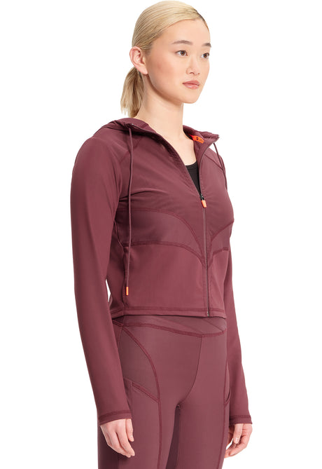 INFINITY KINETIC Women's Mesh Zip Front Crop Jacket