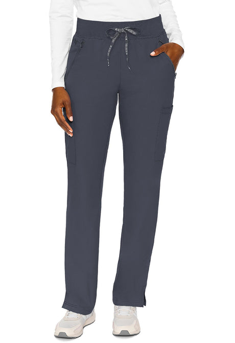 Med Couture Insight Women's Mid-Rise 4-Pocket Zipper Tall Pant